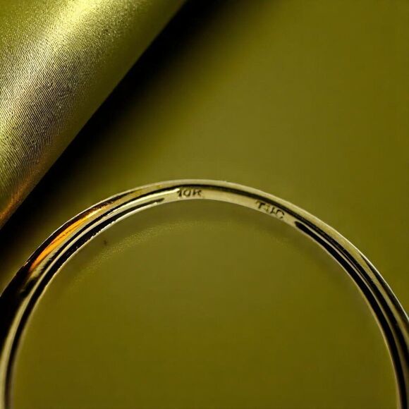 10K Gold -LARGE Natural Indian Garnet Ring - Sz 7 - 6.5CT Purple Rhodolite -3.9g - Picture 16 of 16